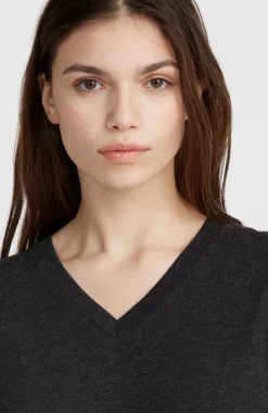 New O’Neill T-shirt Essentials Met V-hals | Black Out