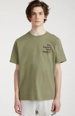 Online O’Neill T-shirt Future Surf Society | Deep Lichen Green