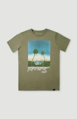 New O’Neill T-shirt Loren | Deep Lichen Green