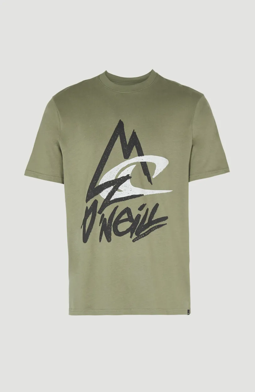 New O’Neill T-shirt Torrey | Deep Lichen Green