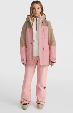 Clearance O’Neill Utility Hybrid Wintersportjas | Genuine Pink Colour Block