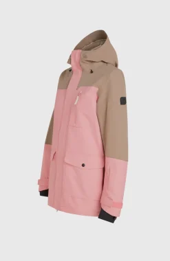 Clearance O’Neill Utility Hybrid Wintersportjas | Genuine Pink Colour Block
