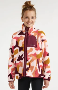 Hot O’Neill Vest Cloudrest High-Pile Fleece | Purple Hiker Camo
