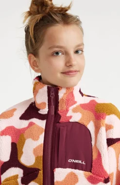 Hot O’Neill Vest Cloudrest High-Pile Fleece | Purple Hiker Camo