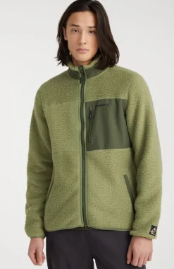Hot O’Neill Vest High-Pile Fleece | Deep Lichen Green