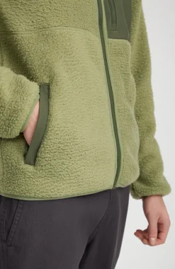 Hot O’Neill Vest High-Pile Fleece | Deep Lichen Green