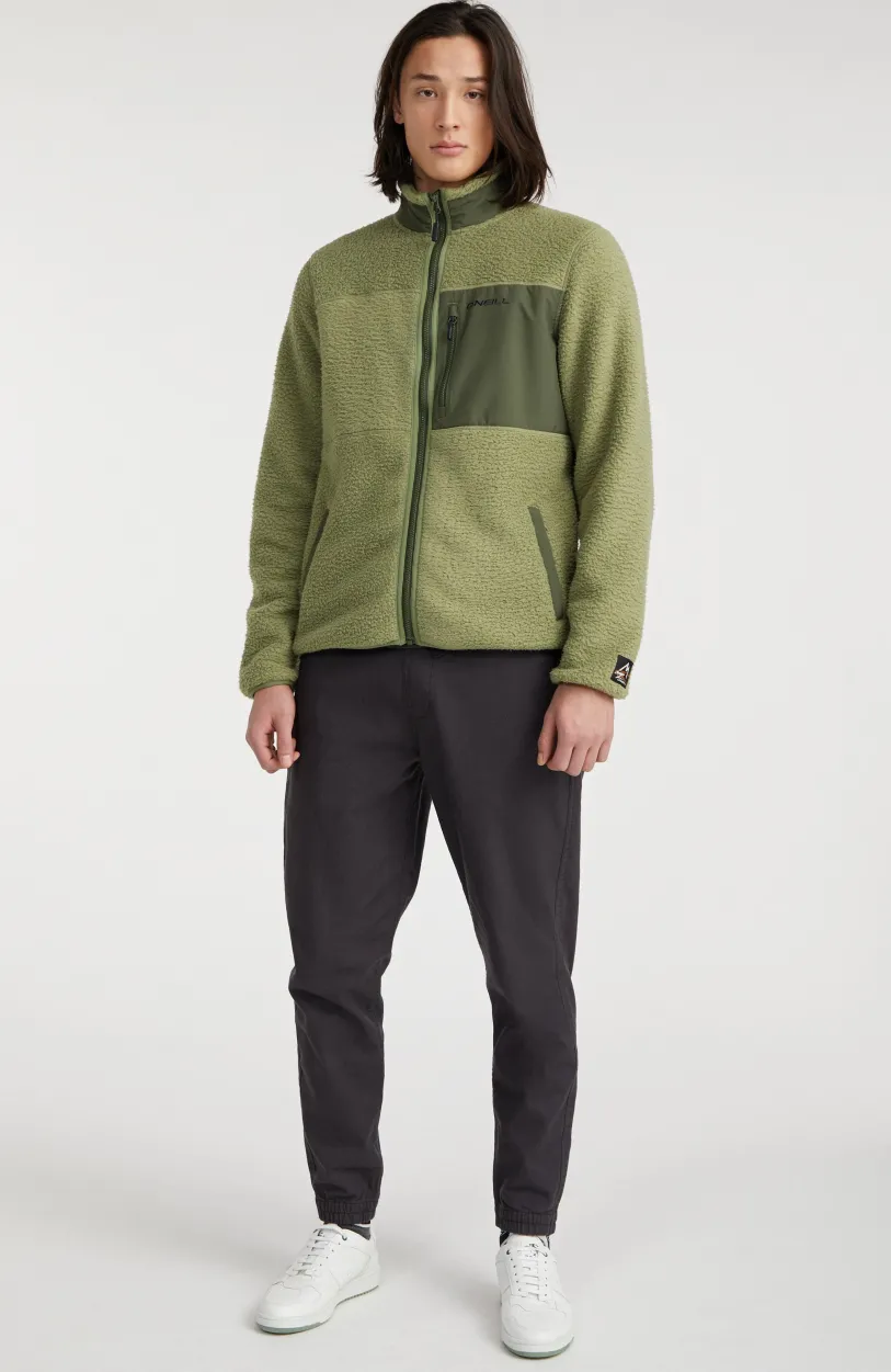 Hot O’Neill Vest High-Pile Fleece | Deep Lichen Green