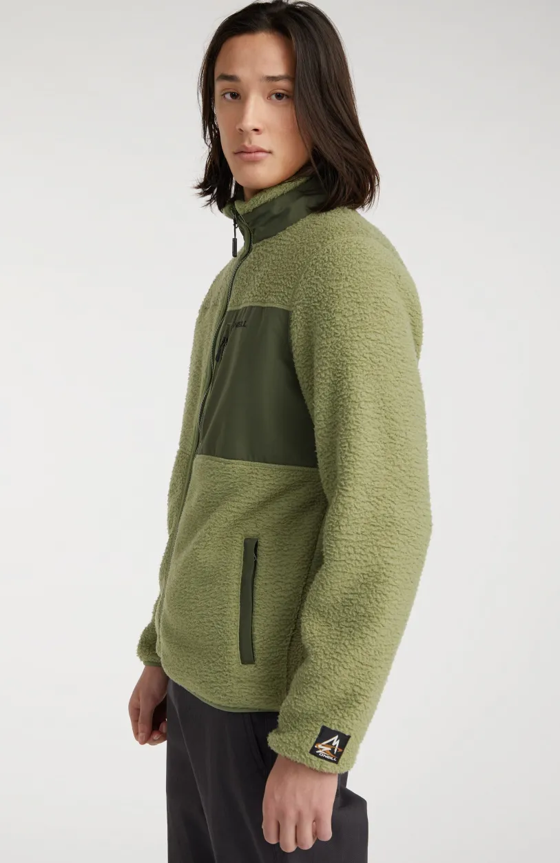 Hot O’Neill Vest High-Pile Fleece | Deep Lichen Green