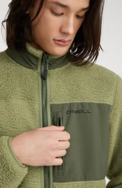 Hot O’Neill Vest High-Pile Fleece | Deep Lichen Green