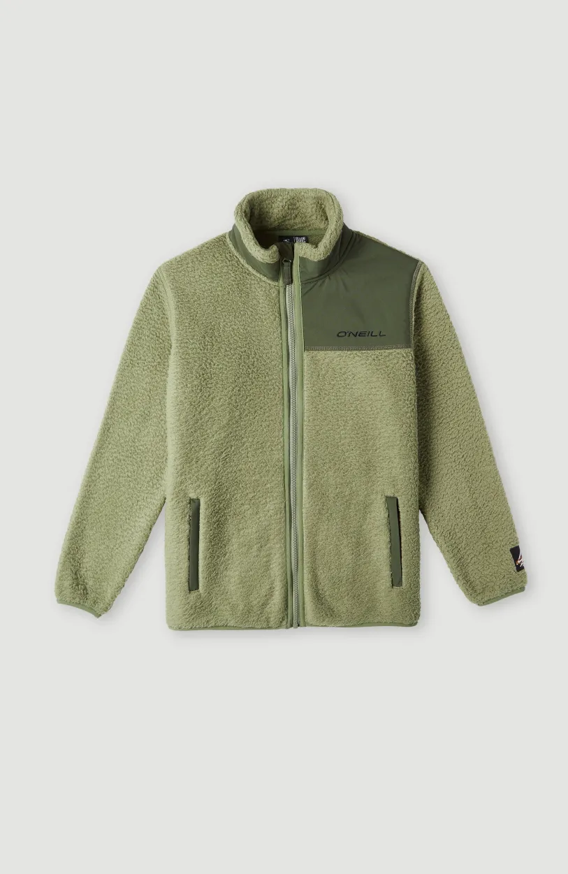 O’Neill Vest High-Pile Fleece | Deep Lichen Green