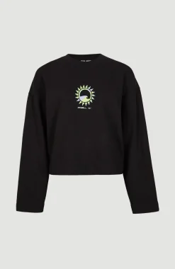 Outlet O’Neill Women Of The Wave Crew Sweatshirt | Black Out