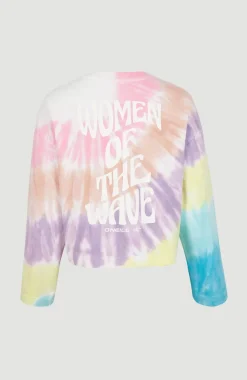 Hot O’Neill Women Of The Wave Crew Sweatshirt | Blue Tie Dye