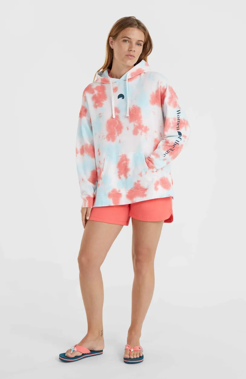 Outlet O’Neill Women Of The Wave Hoodie | Pink Ice Cube Tie Dye