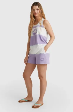 New O’Neill Women Of The Wave Tanktop | Purple Tie Dye