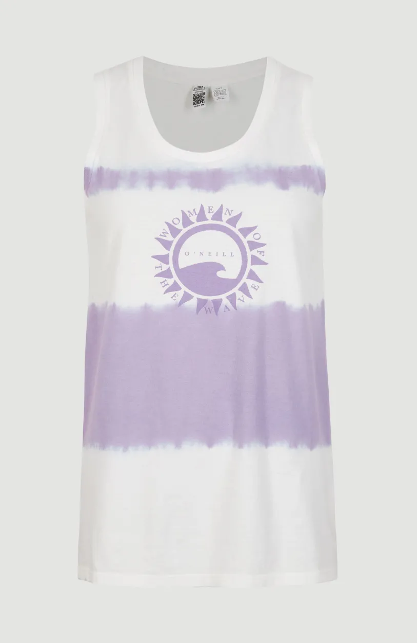 New O’Neill Women Of The Wave Tanktop | Purple Tie Dye