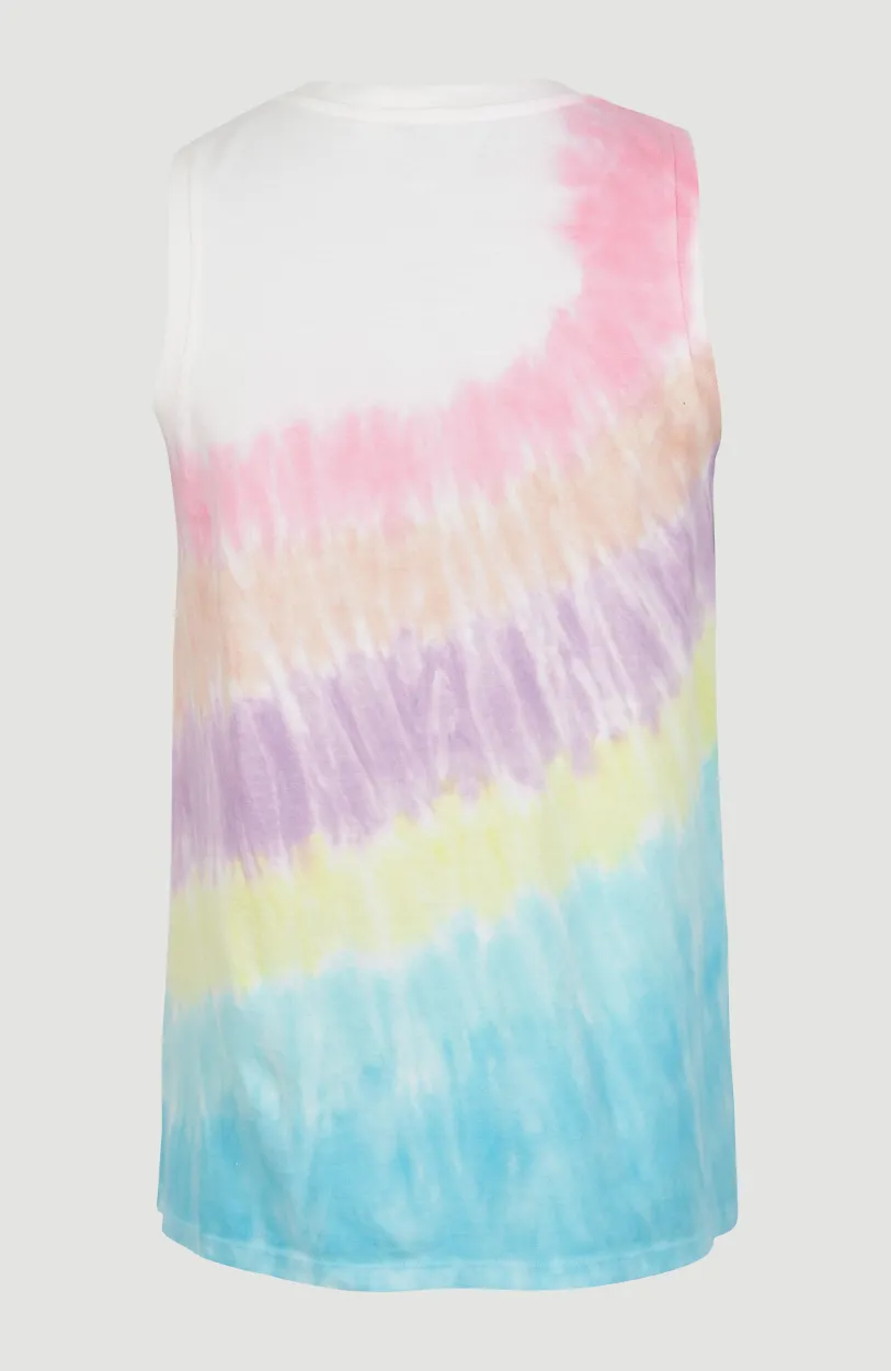 New O’Neill Women Of The Wave Tanktop | Blue Tie Dye