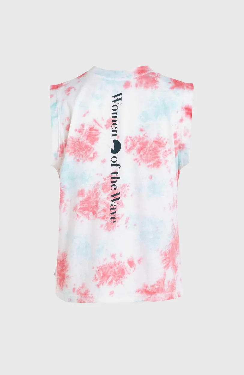 O’Neill Women Of The Wave Tanktop | Pink Ice Cube Tie Dye