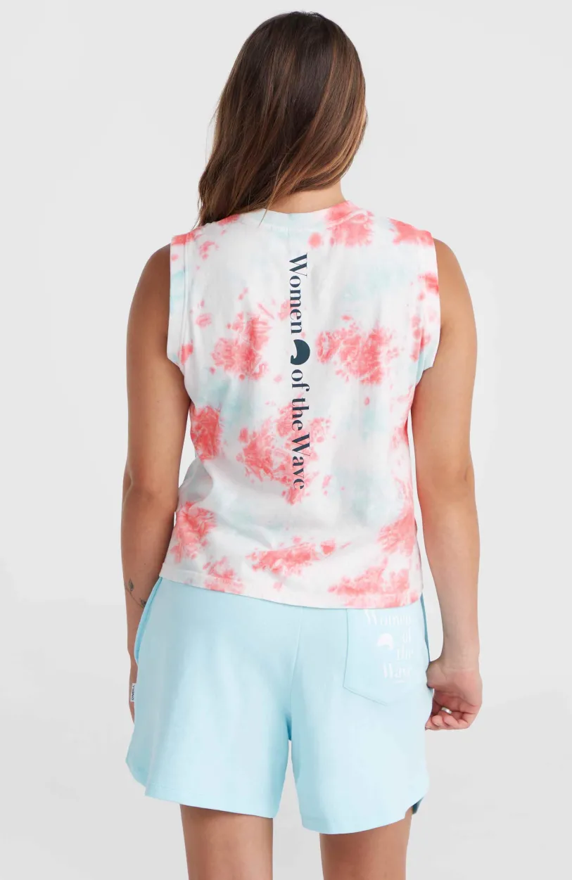 O’Neill Women Of The Wave Tanktop | Pink Ice Cube Tie Dye