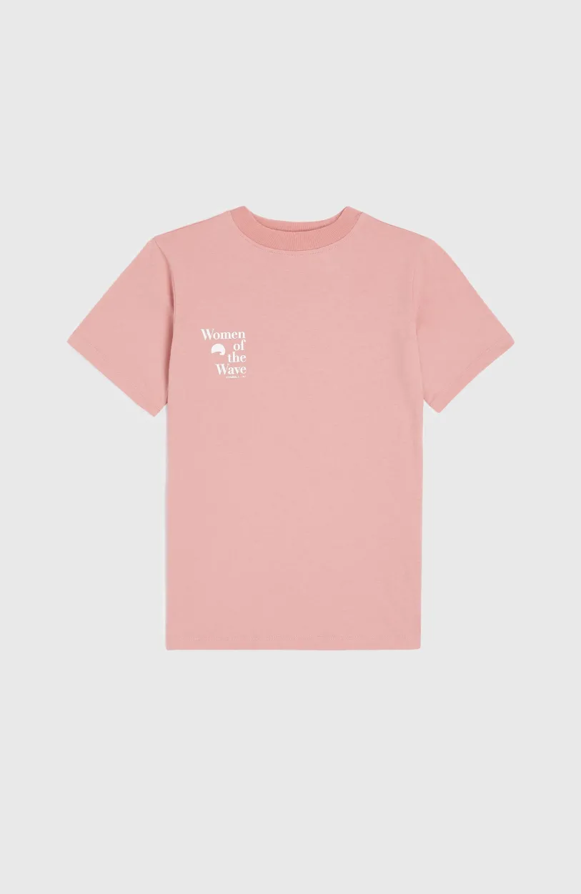 New O’Neill Women Of The Wave T-shirt | Genuine Pink