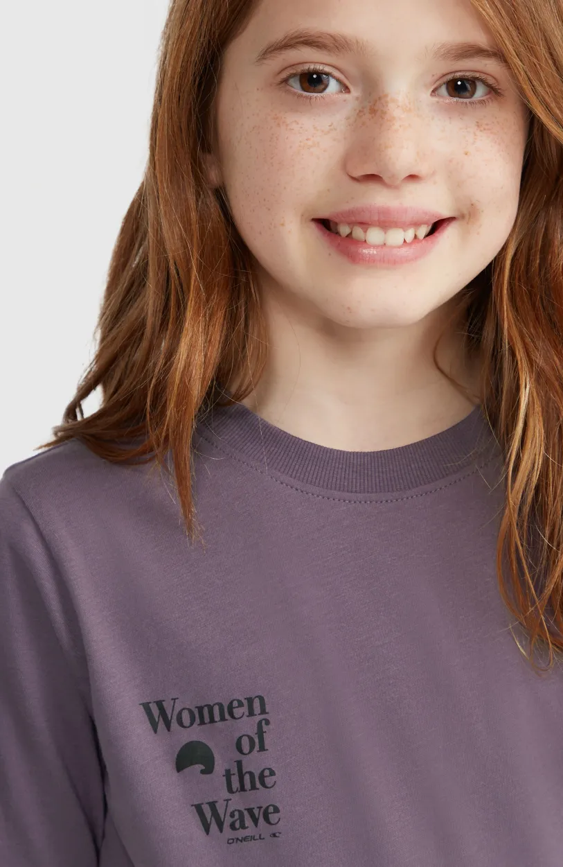 Best O’Neill Women Of The Wave T-shirt | Mauve Miracle