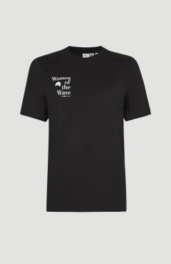 New O’Neill Women Of The Wave T-shirt | Black Out