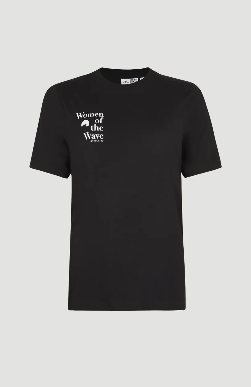 New O’Neill Women Of The Wave T-shirt | Black Out