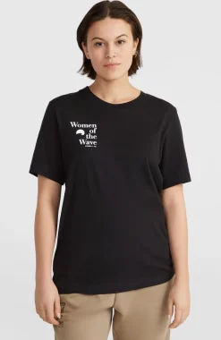 New O’Neill Women Of The Wave T-shirt | Black Out