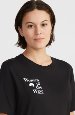 New O’Neill Women Of The Wave T-shirt | Black Out