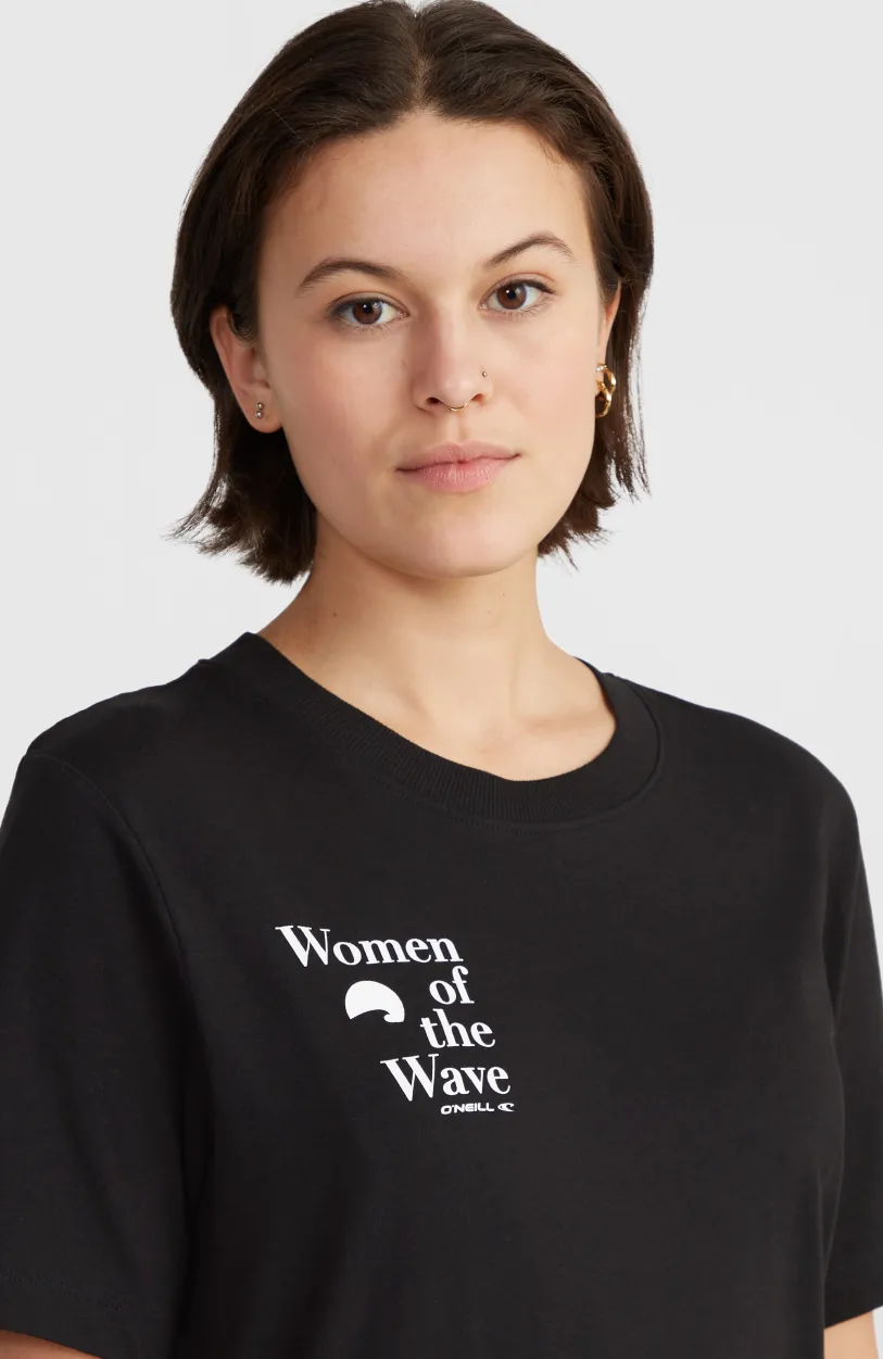 New O’Neill Women Of The Wave T-shirt | Black Out
