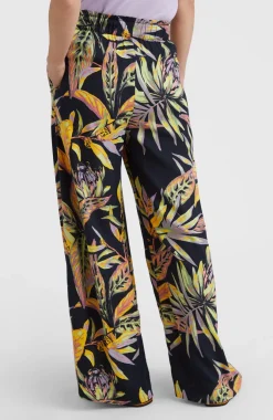 Online O’Neill Zomerbroek Malia Met Hoge Taille | Black Tropical Flower
