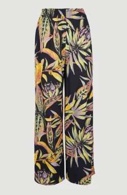 Online O’Neill Zomerbroek Malia Met Hoge Taille | Black Tropical Flower