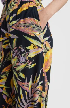 Online O’Neill Zomerbroek Malia Met Hoge Taille | Black Tropical Flower