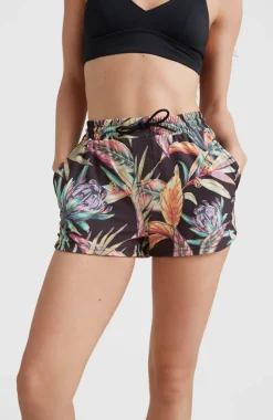 O’Neill Zwemshort Anglet | Black Tropical Flower