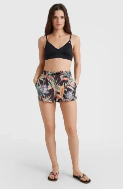 O’Neill Zwemshort Anglet | Black Tropical Flower
