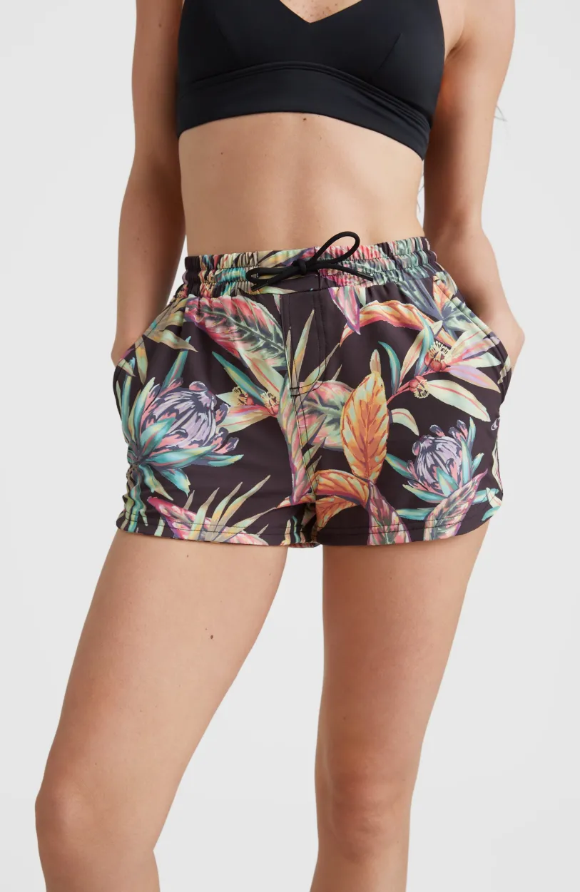 O’Neill Zwemshort Anglet | Black Tropical Flower