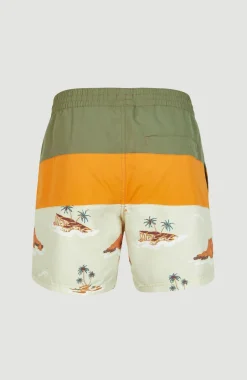 Hot O’Neill Zwemshort Cali Block 15'' | Beige Lost Island