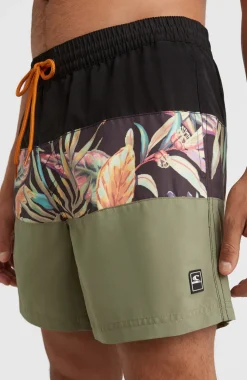 O’Neill Zwemshort Cali Block 15'' | Black Tropical Flower
