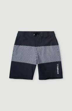 Hot O’Neill Zwemshort Cali Block 13'' | Black & White SNSC