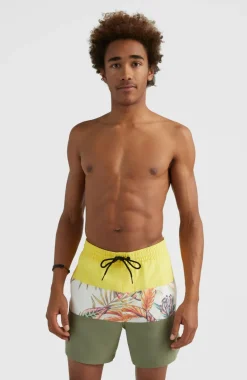 Best O’Neill Zwemshort Cali Block 15'' | White Tropical Flower