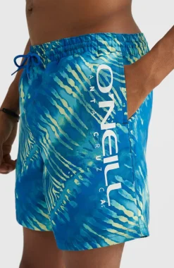 Clearance O’Neill Zwemshort Cali Melting 16'' | Bright Blue Tie Dye