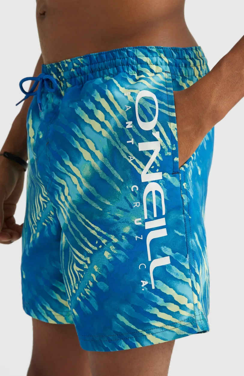 Clearance O’Neill Zwemshort Cali Melting 16'' | Bright Blue Tie Dye