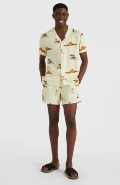 New O’Neill Zwemshort Cali Print 15'' | Beige Lost Island