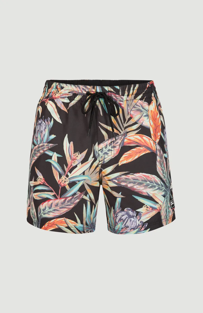 Sale O’Neill Zwemshort Cali Print 15'' | Black Tropical Flower