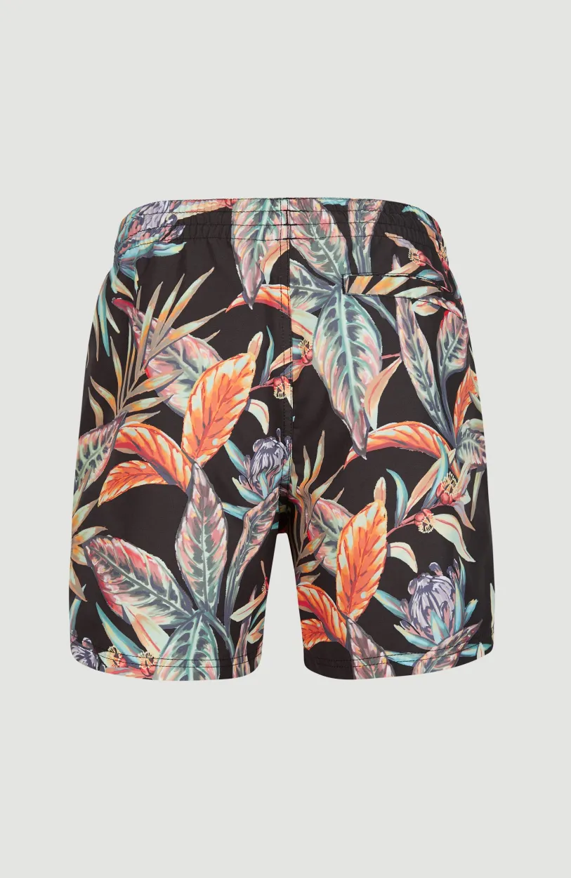 Sale O’Neill Zwemshort Cali Print 15'' | Black Tropical Flower
