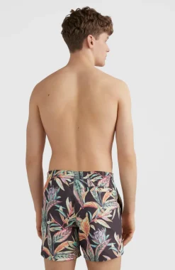 Sale O’Neill Zwemshort Cali Print 15'' | Black Tropical Flower