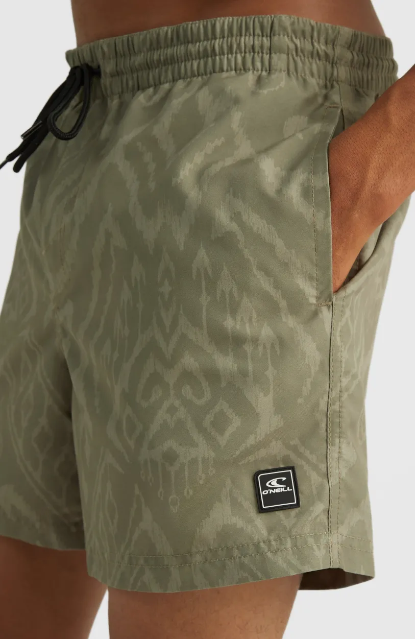 Clearance O’Neill Zwemshort Cali Print 15'' | Deep Lichen Magic Carpet