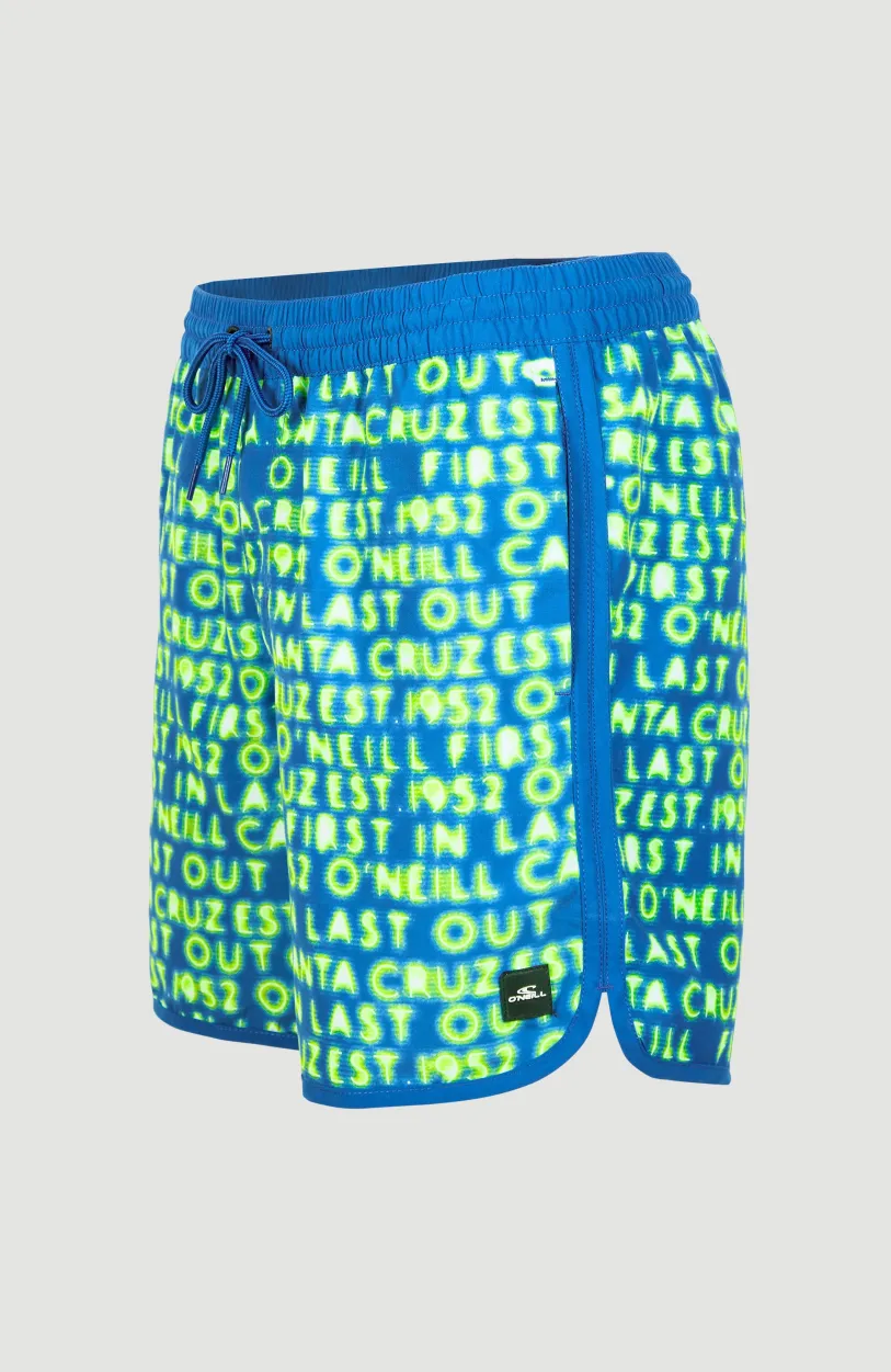 Discount O’Neill Zwemshort Scallop Neon 16'' | Bright Blue Neon Lights