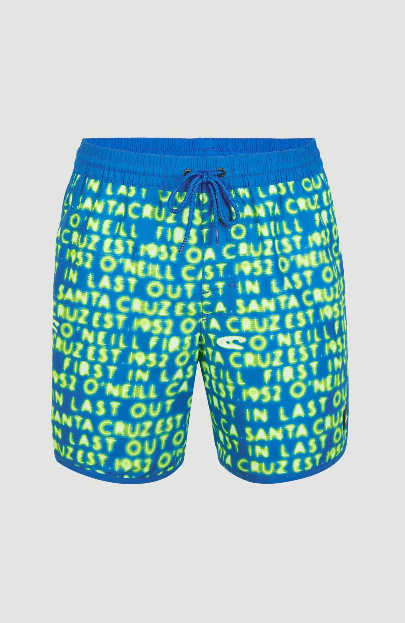 Discount O’Neill Zwemshort Scallop Neon 16'' | Bright Blue Neon Lights