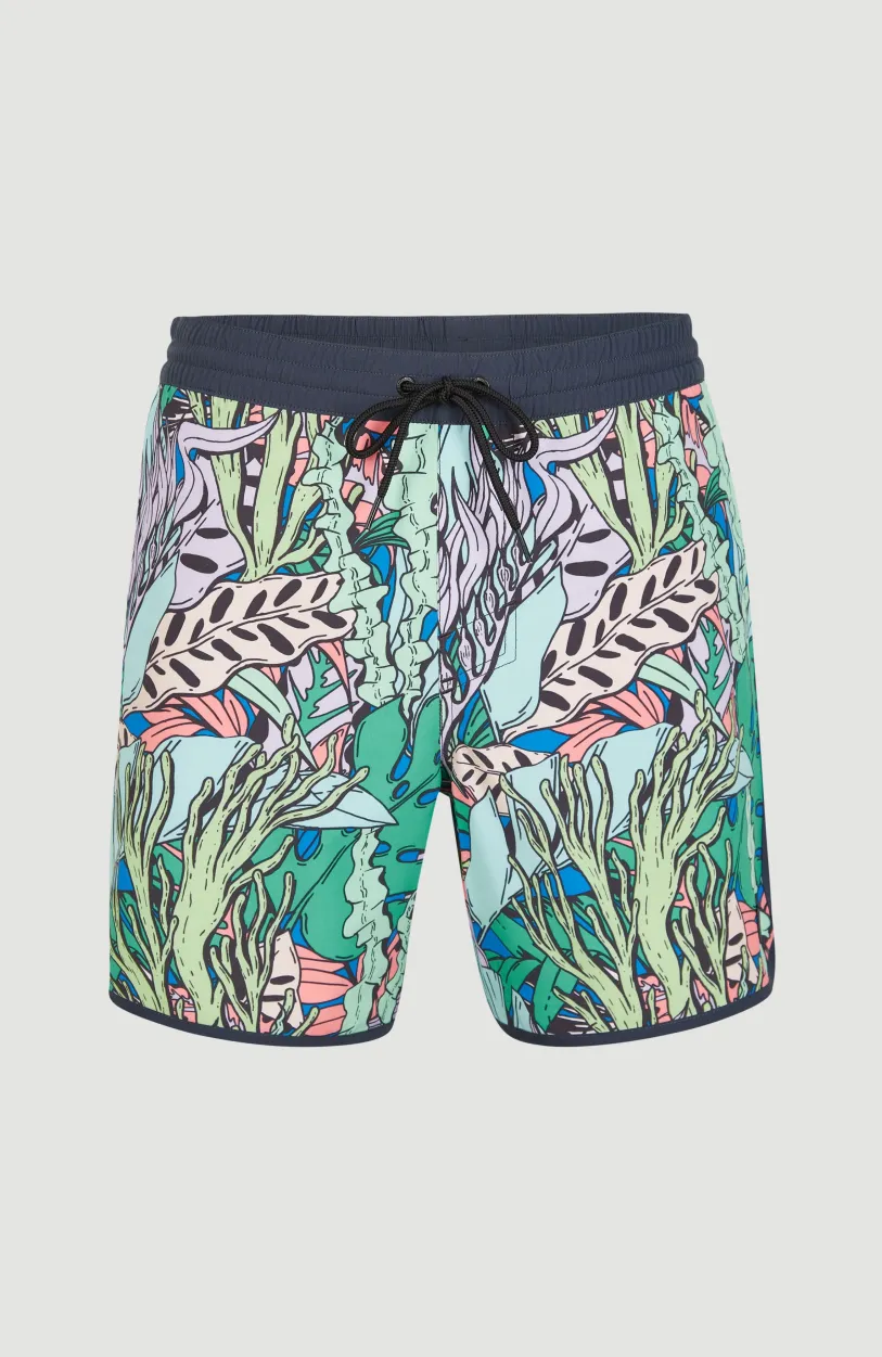 O’Neill Zwemshort Scallop Ocean 16'' | Blue Comic Seaweed