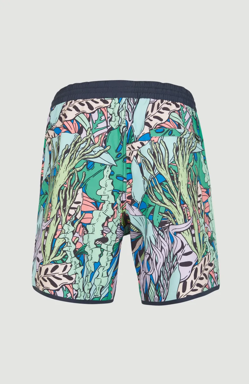 O’Neill Zwemshort Scallop Ocean 16'' | Blue Comic Seaweed